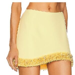 Simkhai Dua Yellow Embellished Skirt